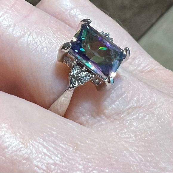 Rainbow Sparkle Ring 6 - Picture 3 of 8